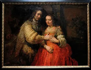 Rembrandt: The Jewish Bride, c.1665-1669, by Rembrandt