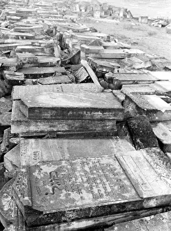 Razed: Jewish cemetery which was destroyed during the war