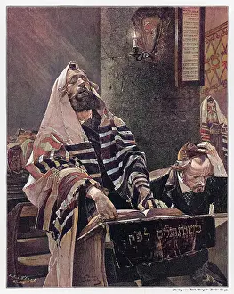 Synagogues: A Jewish priest in the synagogue