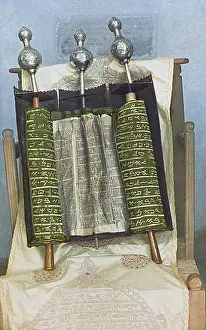 Judaic: Jewish Torah scroll