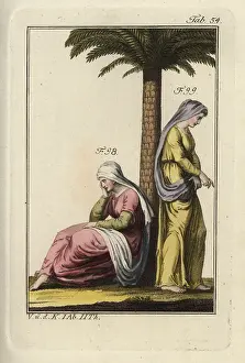 Spalart: Two Jewish women under a palm tree