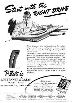 Fenner: J.H.Fenner V-Belts For Machine Tools