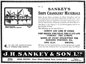 Sankey: J.H.Sankey Builders Merchants 1920 Advert