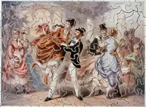 Jigsaw: Jigsaw of dancers at Chateau Rouge, Paris