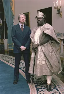 Yoruba: Jimmy Carter with Nigerian ruler General ?