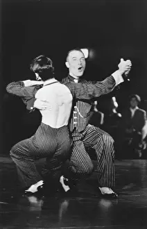 Jive: Jive dancing couple in action