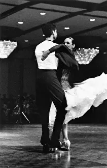 Jive: Jive dancing couple in action