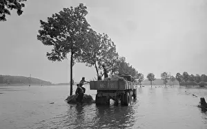 Boleslav: Jizera River - flood - crest