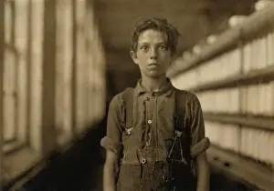 Mechanization: Jo Bodeon, a child laborer in cotton mill 1909