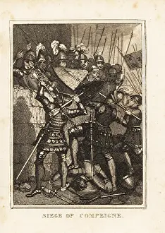Great Britain: Joan of Arc at the Compeigne siege, 1430