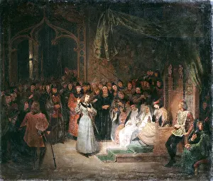 Orleans: Joan of Arc before King Charles VII at Chinon