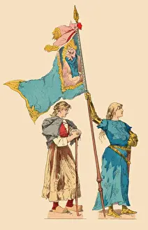 Ephemera: Joan of Arc, Paper Cut-Outs, circa 1900