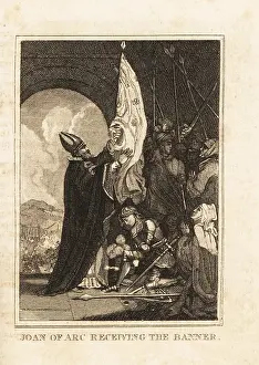 Great Britain: Joan of Arc receiving her banner, 1429