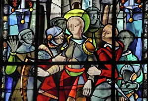 Centry: Joan of Arc stained glass window, Rouen cathedral
