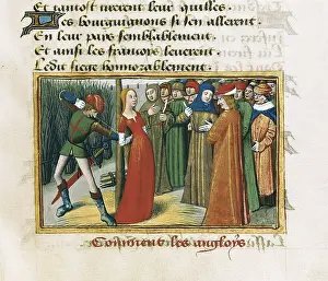 Arco: Joan of Arc at the stake, 1431. Fol. 71 of the