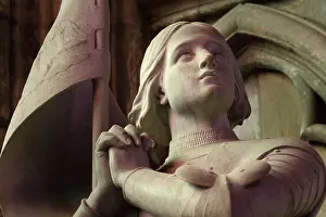 Nevers: Joan of Arc statue, Nevers Cathedral, Nevers