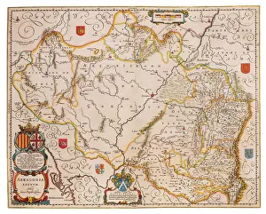 Cartographic: Joan Blaeu, Aragon Map, 17th Century