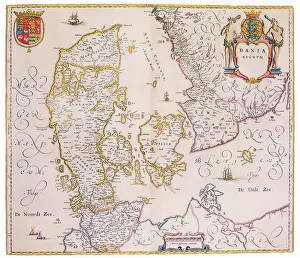 Novus: Joan Blaeu, Denmark Map, 17th Century