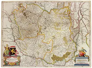 Duchy: Joan Blaeu, Duchy of Brabant Map, 17th Century