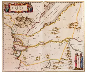 Cartographic: Joan Blaeu, Egypt Map, 17th Century