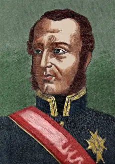 Sideburn: Joaquin Blake Joyes (1759-1827). Spanish military. Colored e