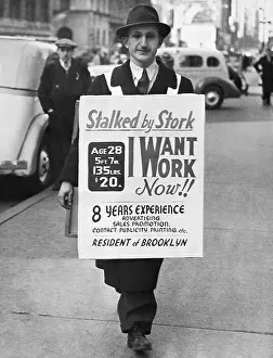 Sandwich: Job search during the Great Depression
