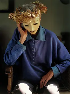 Dried: Jocelyn Herbert - British stage designer - mask