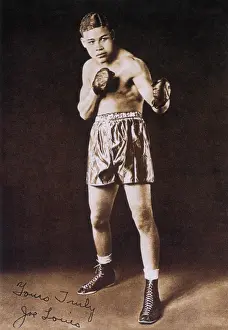 Autographed: Joe Louis, American Boxer