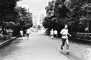 Joggers: Joggers in Ueno Park, Tokyo
