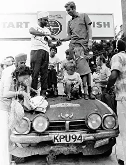 Athe: Joginder Singh and David Doig celebrating their
