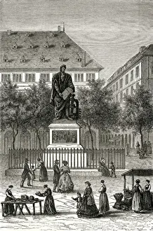 1468: JOHANN GUTENBERG/STATUE