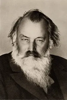 Halftone: Johannes Brahms (1833-1897) German composer