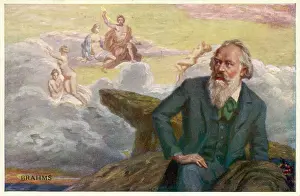 Composing: Johannes Brahms, German composer