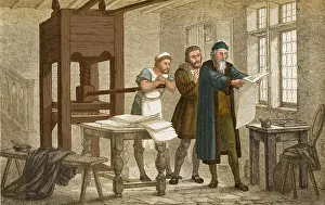 Proof: Johannes Gutenberg, German Book Printer