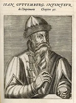 1398: Johannes Gutenberg, German goldsmith and printer