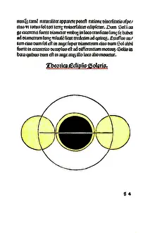 Textbook: Johannes de Sacrobosco, Solar Eclipse, 13th century