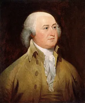 Trumbull: JOHN ADAMS, by John Trumbull, 1793, American