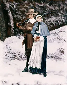 Boughton: John Alden And Priscilla Going