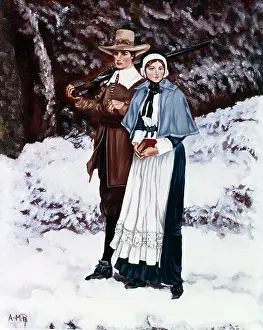 Boughton: John Alden & Priscilla Going To