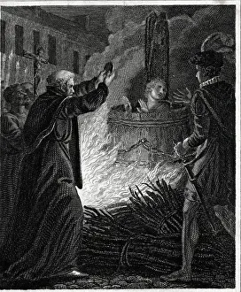 Smithfield: John Badby burned at Smithfield, London