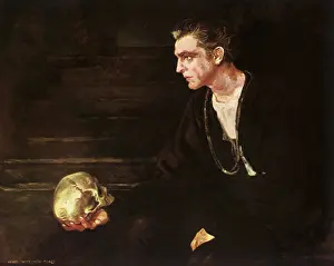 Flagg: John Barrymore as Hamlet
