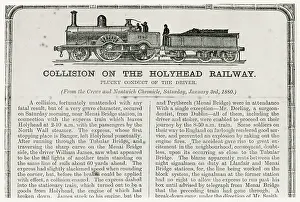 Holyhead: ?John Bright?- collision on the Holyhead Railway