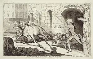 Pepper: John Bull, baited by the dogs of excise