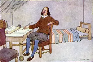 Bunyan: John Bunyan in Prison writing The Pilgrim's Progress