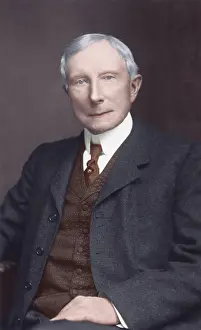 Industrialists: John D. Rockefeller in his 70s, at the beginning