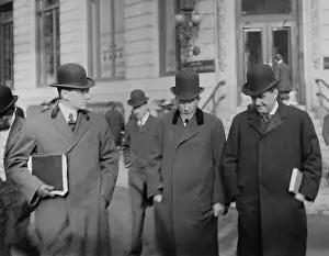 Billionaire: John D. Rockefeller and others walking from