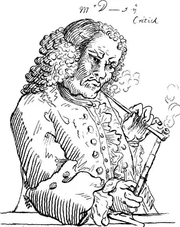 1657: JOHN DENNIS, CARICATURE