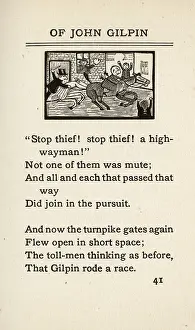 Cowper: John Gilpin chased by Turnpike men
