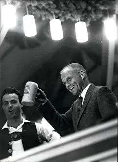 Spaceman: John Glenn, American astronaut, on visit to Munich