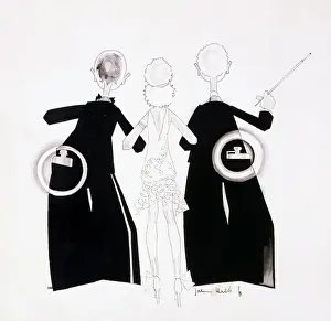 Satirizing: John Held (1889-1958) drawing, satirizing ?